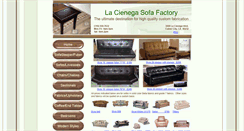 Desktop Screenshot of lacienegasofafactory.com