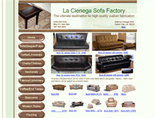 Tablet Screenshot of lacienegasofafactory.com